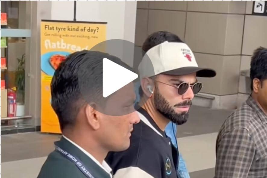 [Watch] Virat Kohli's Serene Arrival Sparks Frenzy Among Bengaluru Airport Fans